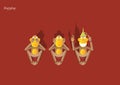 13-the 3rd monkey Royalty Free Stock Photo